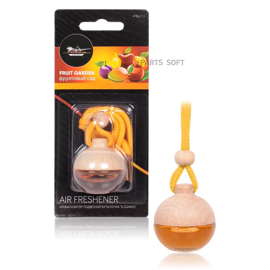 Ароматизатор подвесной (Фруктовый сад) жидкий "AIRLINE" Elegance (бутылочка) - AIRLINE None None